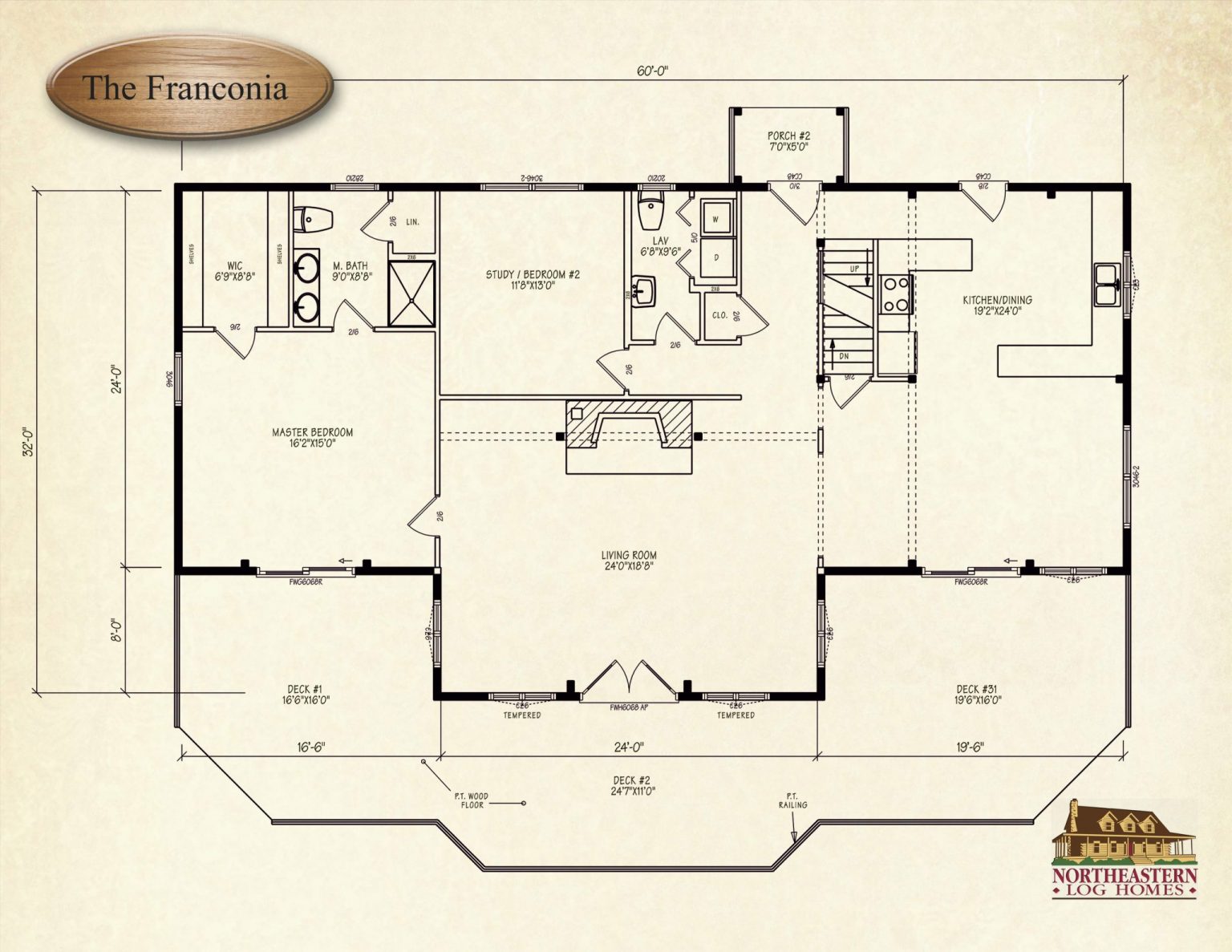The Franconia Northeastern Log Homes